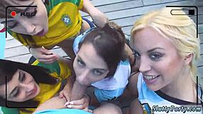 husband tricked his wife into banging a patron at americas cup party. it got wild outdoors!