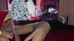 i gave my cuckold husband a christmas blowjob gift while bound