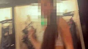 Latina teen explores natural tits in lingerie with sugar daddy.