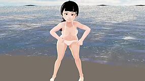 Honda Cocoa Introduces Herself in White Bikini