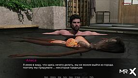 Pine Falls: Uncensored pool blowjob scene in anime hentai