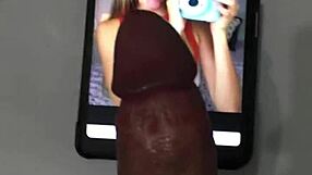 feeling the emotion in this cum tribute for fine399 with big tits and monster cock