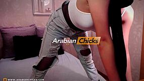 arabic girl twerks and dances seductively on webcam