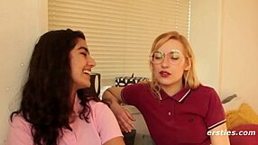 hey, this polish babe on ersties blindfolds her friend and teases with wild vibrator play, so hot!
