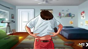 Intense creampie scene with Mexican beauty in Summertime Saga episode 29