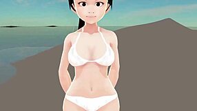 Honda Cocoa Introduces Herself in White Bikini