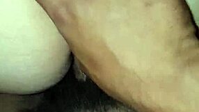 the wife bends over for doggystyle fucking, her pussy taking it like a slut