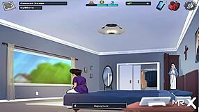 Intense creampie scene with Mexican beauty in Summertime Saga episode 29