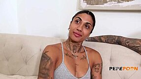 sexy spanish brunette creates dirty content with friend