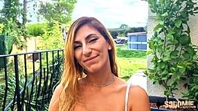 Stella, Sexy French Slut, Takes Double Assfucking in Wild 3some with Brunette Milfs