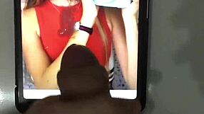 feeling the emotion in this cum tribute for fine399 with big tits and monster cock