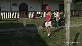 Handsome Guy Makes A Brunette Girl Happy By Drilling Her Butt