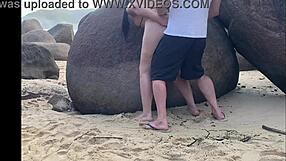 Hot Wife Shows Big Ass In Thong On Trail