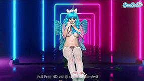 marica hase hints at pleasure while riding the sybian machine.