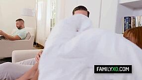 Hot Redhead Step Sister Scarlett Mae Rides Stepbrother’s Hard Cock with Passion