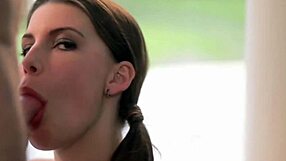 Hot Milf Gives Enticing Blowjob and Swallows Cum!