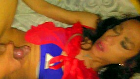 skinny shemale ladyboy enjoys casual intimate moment with partner in home setting video clip online