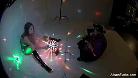 Alison tyler behind the scenes masturbating her big tits and ass