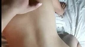 Latina milf rides her lover passionately in homemade scene