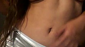 Chichona mexicana masturbates with dildo on her big tits