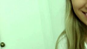 21-year-old natural kimber lee sucks voyeur's hard dick