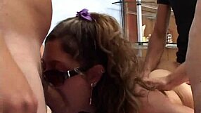 My friend fucked the blonde milf neighbor and then masturbated with her.