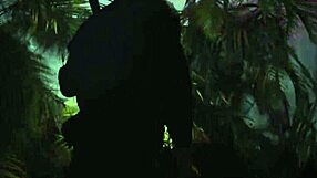 Two gay cops suck and ride that big black cock outdoors!