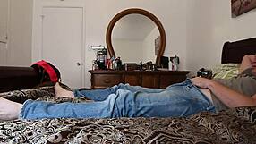 Carrie B worships feet intensely before anal fucking.