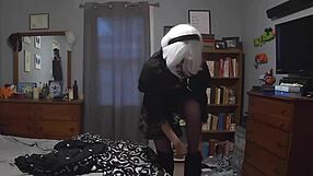 Hottie With Perfect Tits And Ass Prepares For Halloween Fun