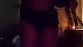 latina girl teases with ass striptease and ripped clothes