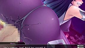 taimanin asagi 3 part 17 in black anime hentai game.