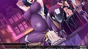 taimanin asagi 3 part 17 in black anime hentai game.