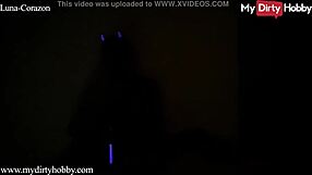 luna corazon's naughty masturbation in dark room contrasts with her dirty hobby