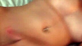 Cute petite teen playing with herself at home