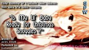 Asmr audio roleplay: The man in Mommy’s life receives a Christmas kiss