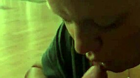 Watch my wife sucking that big cock like a pro milf