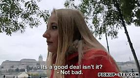 Tight Blonde Kiki Cyrus Flashes Outdoors