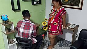 Tempting BBW Latina Seduces In Office With Deepthroat And Fucking