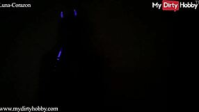 luna corazon's naughty masturbation in dark room contrasts with her dirty hobby