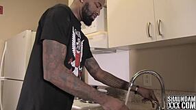 Burned up dinner teaser with lingerie and riding