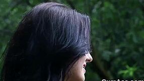 Unusual beauty sucks cumshot off every last drop on her face