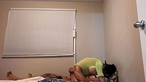 Akeem’s marvelous romantic scene with the beautiful sexy lady, Tanya wearing a lime green bikini