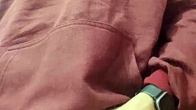 The tall latina twink with tattoos slaps his hot hard cock, getting you excited