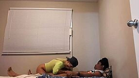 Akeem’s marvelous romantic scene with the beautiful sexy lady, Tanya wearing a lime green bikini