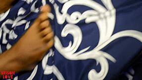 Shy teen with big tits bends over for doggystyle fucking suggestively