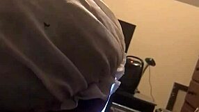 Bad cum swallowing on a big black dick