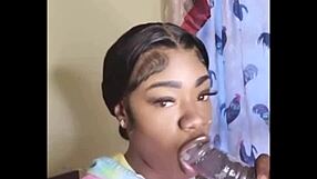 Why is she sucking that big black cock?