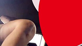 Uber ride with shemale sucking and cumming in the car