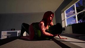 האם ההלק הירוק מזיין את התחת השמן של בלאק ווידו בהנטאי 3D?