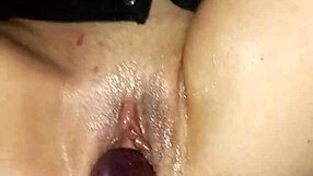 Velvet Rain 23 teases with huge toys, squirting wildly during intense masturbation